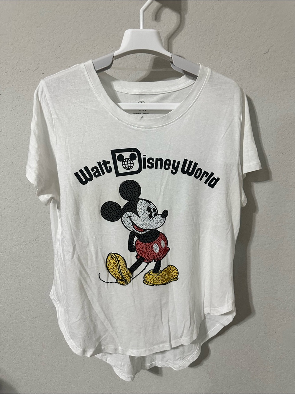 Walt Disney World Mickey bedazzled shirt Size Medium